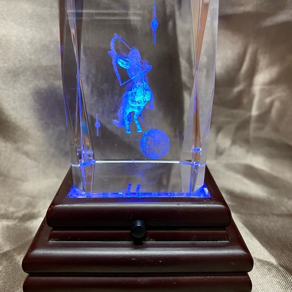 Sagittarius Glass Lighted Figurine - Picture 3 of 8